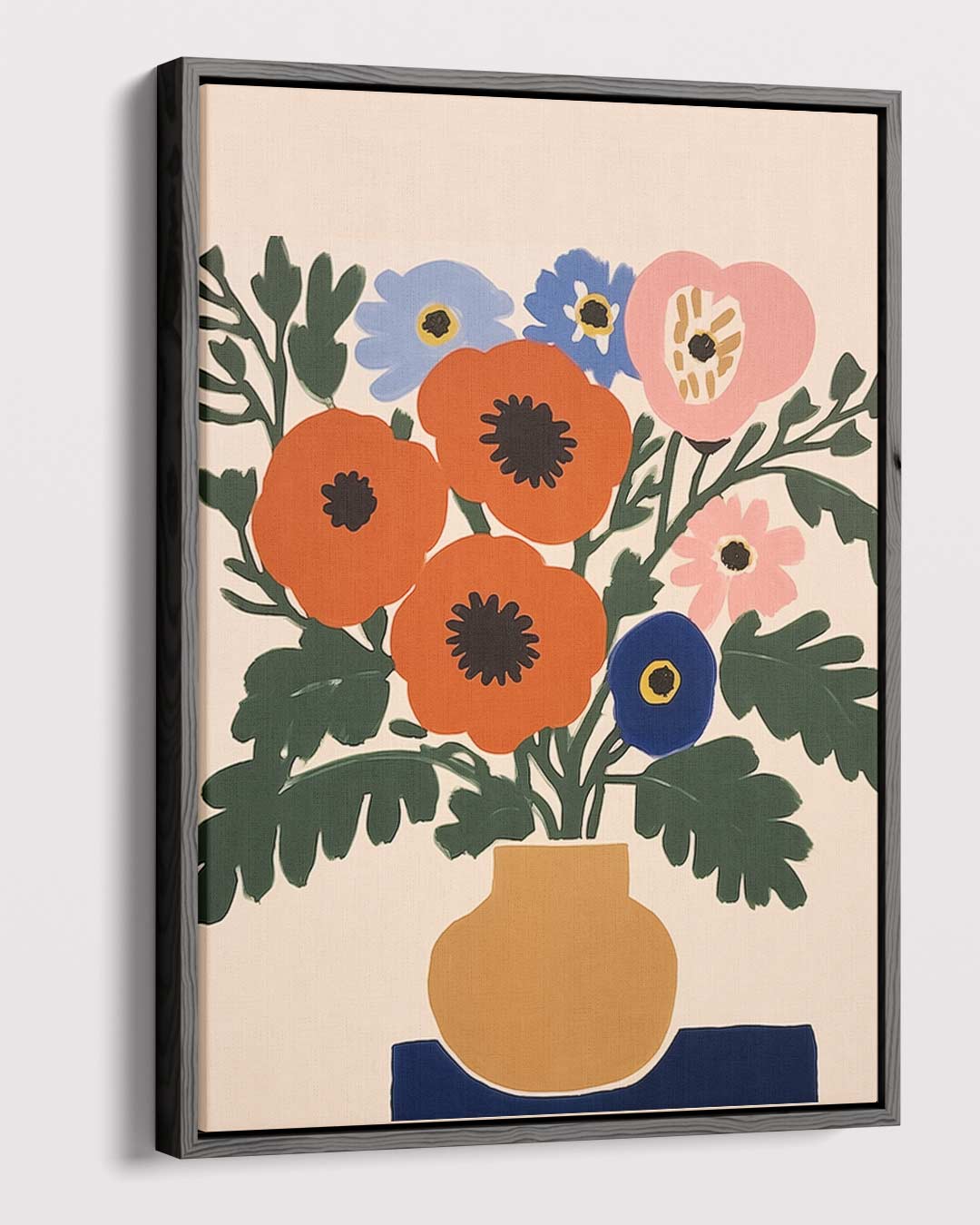 Kleurrijke Bloemenpracht Kunstwerk-canvas-dibond-plexiglas-wanddecoratie-WallArtistic