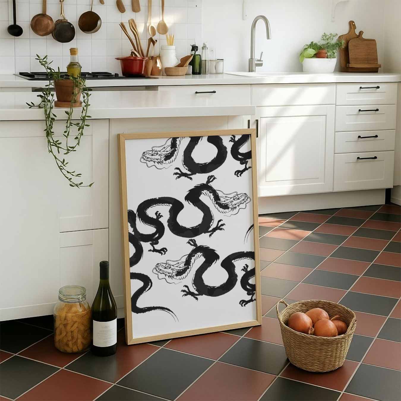 Mystieke Draak Kunstposter-WallArtistic