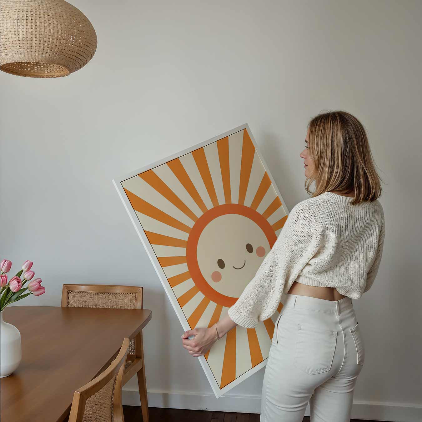 Blije Zonnestraal Poster-WallArtistic