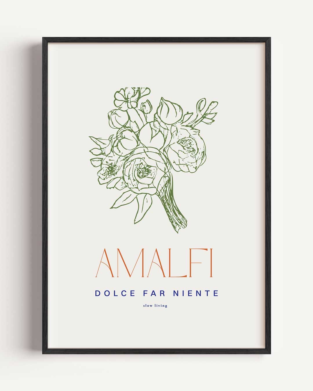 Amalfi Bloemenkunst Poster-WallArtistic