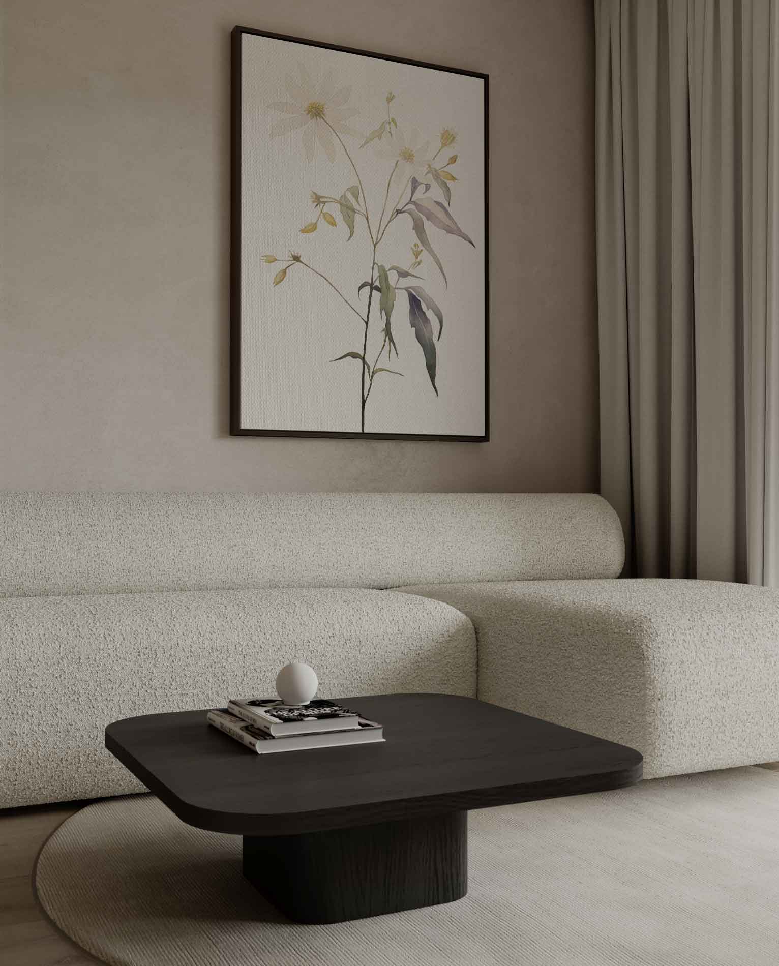 Zachte Bloemenpracht in Waterverf Kunstwerk-canvas-dibond-plexiglas-wanddecoratie-WallArtistic