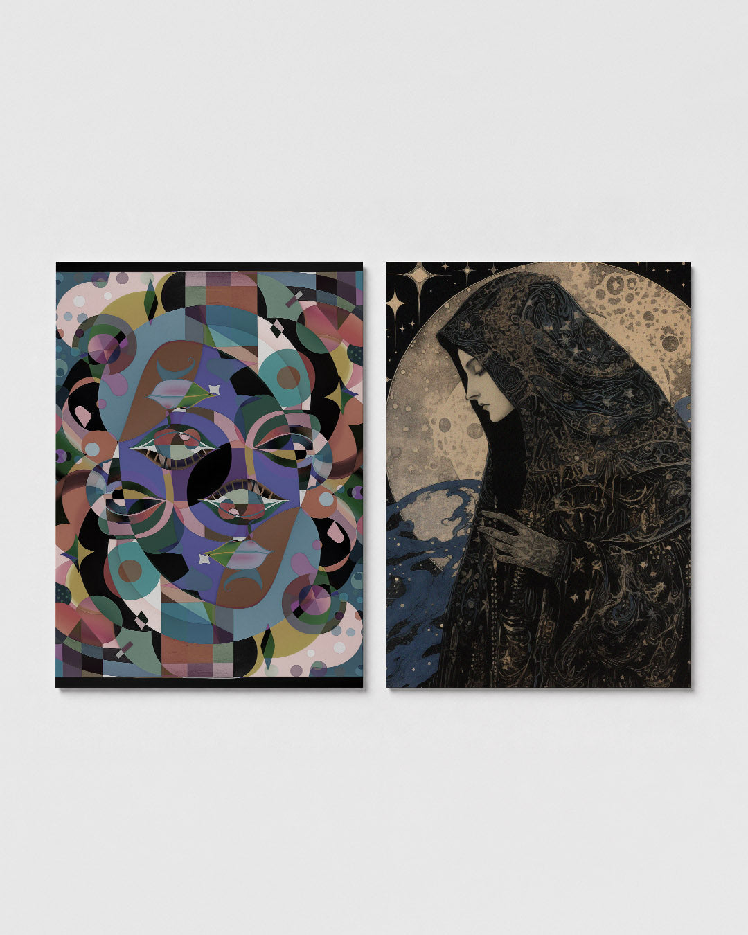 Vormenspel en kleur Posterset