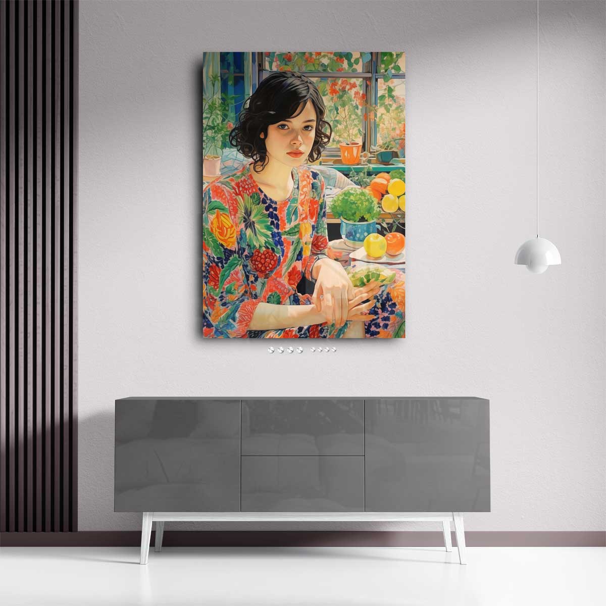 Kleurrijke Zomer Droom Kunstwerk-canvas-dibond-plexiglas-wanddecoratie-WallArtistic