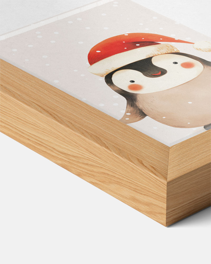 Winterse Pinguïn Vrolijkheid Poster-WallArtistic