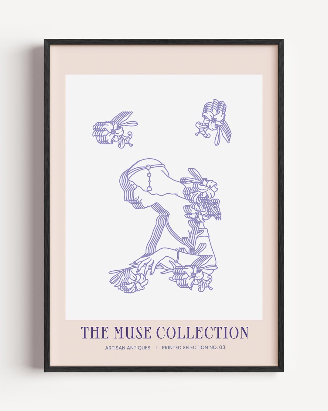 Artistieke Bloemenmuze Poster-WallArtistic