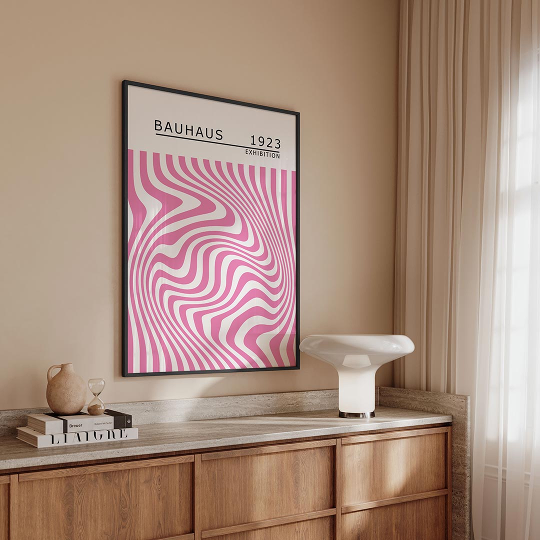 Golvend lijnenspel Poster
