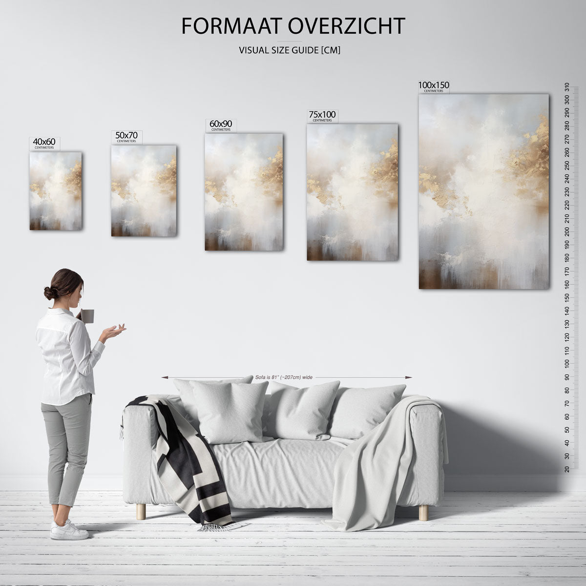 Dromerige wolken Kunstwerk