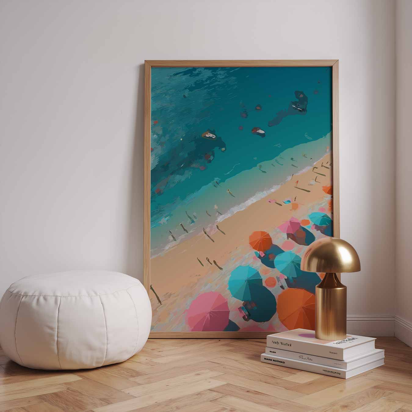 Zonnige Stranddag Poster-WallArtistic