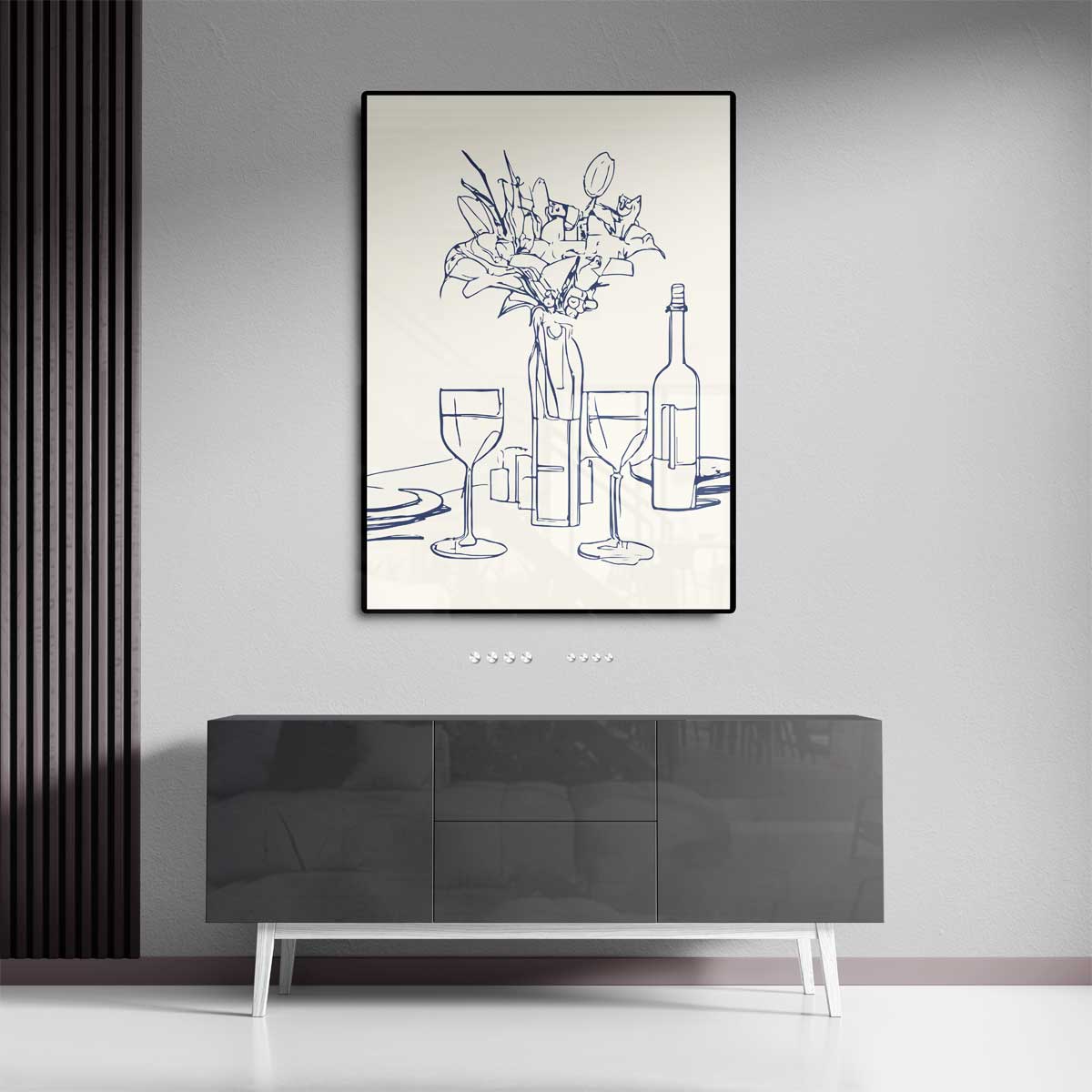 Elegante Tafelscène Kunstwerk-canvas-dibond-plexiglas-wanddecoratie-WallArtistic