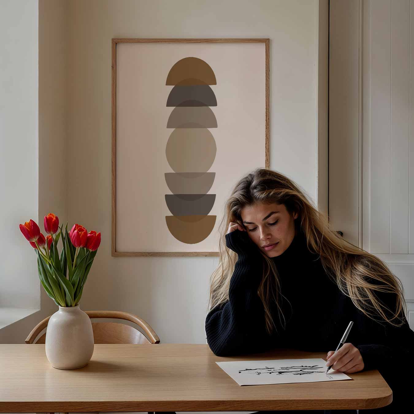 Zen Cirkel Harmonie Poster-WallArtistic