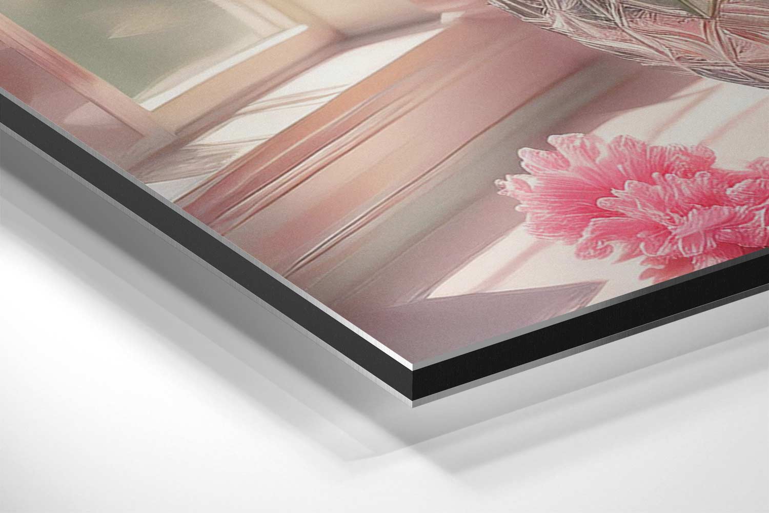 Bloemenpracht in het Raamlicht Kunstwerk-canvas-dibond-plexiglas-wanddecoratie-WallArtistic