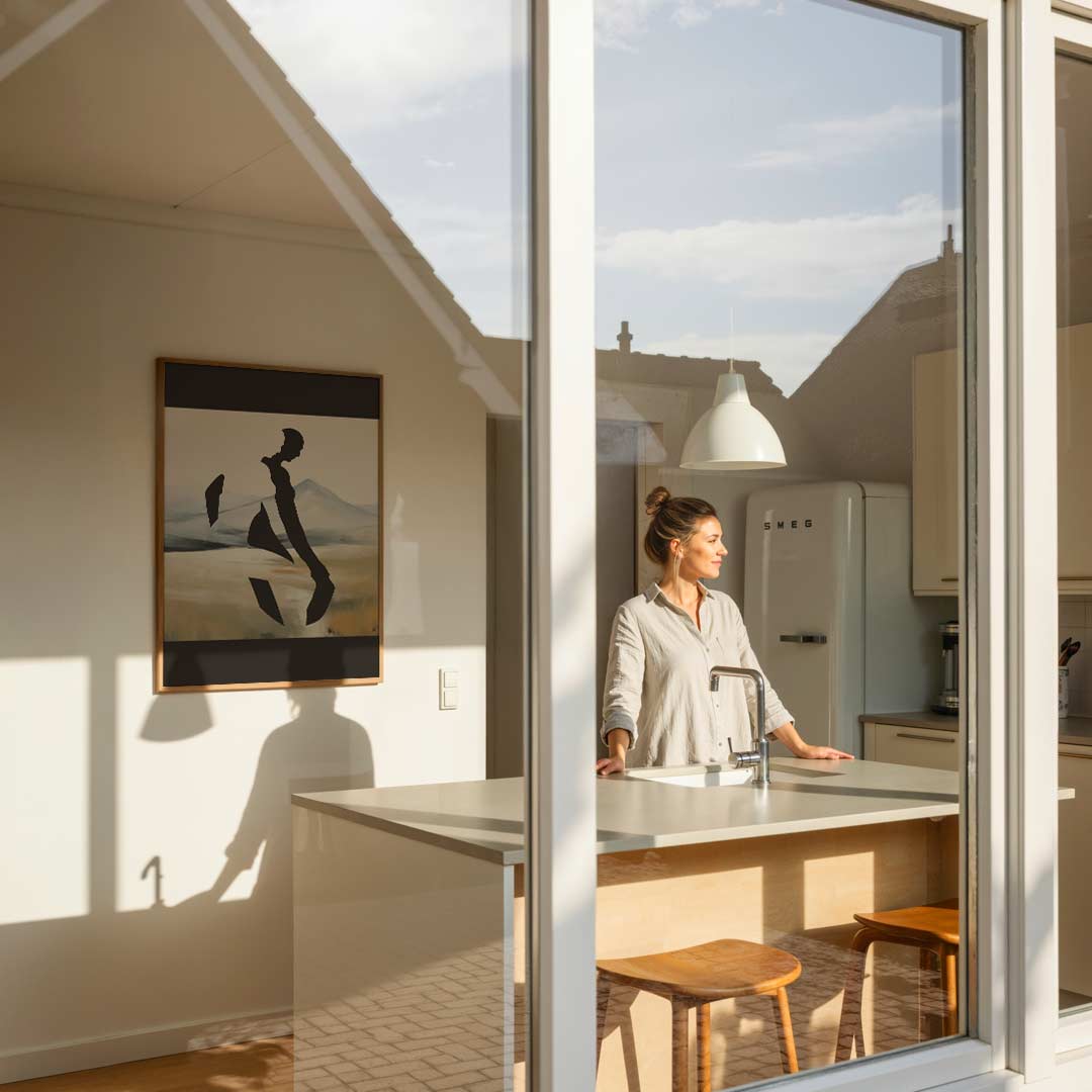 Dromerige Silhouet Landschapsposter-WallArtistic