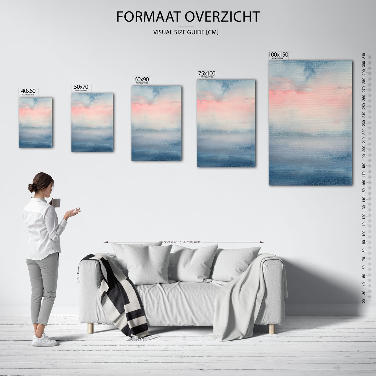 Zachte kleurovergangen Kunstwerk