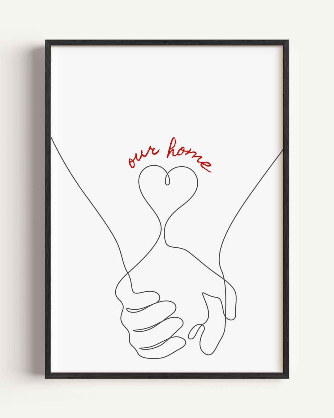 Moderne Liefdeslijn Poster-WallArtistic