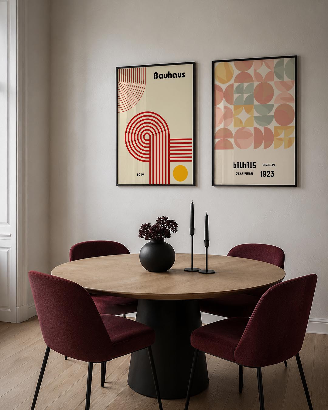 Lijnen en cirkel Posterset