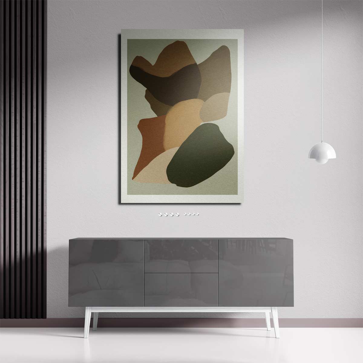 Abstracte Aardetinten Kunstwerk-canvas-dibond-plexiglas-wanddecoratie-WallArtistic