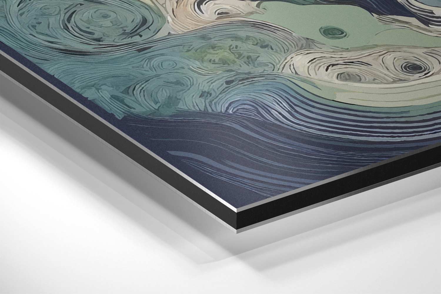 Waterval in betoverend landschap Kunstwerk-canvas-dibond-plexiglas-wanddecoratie-WallArtistic