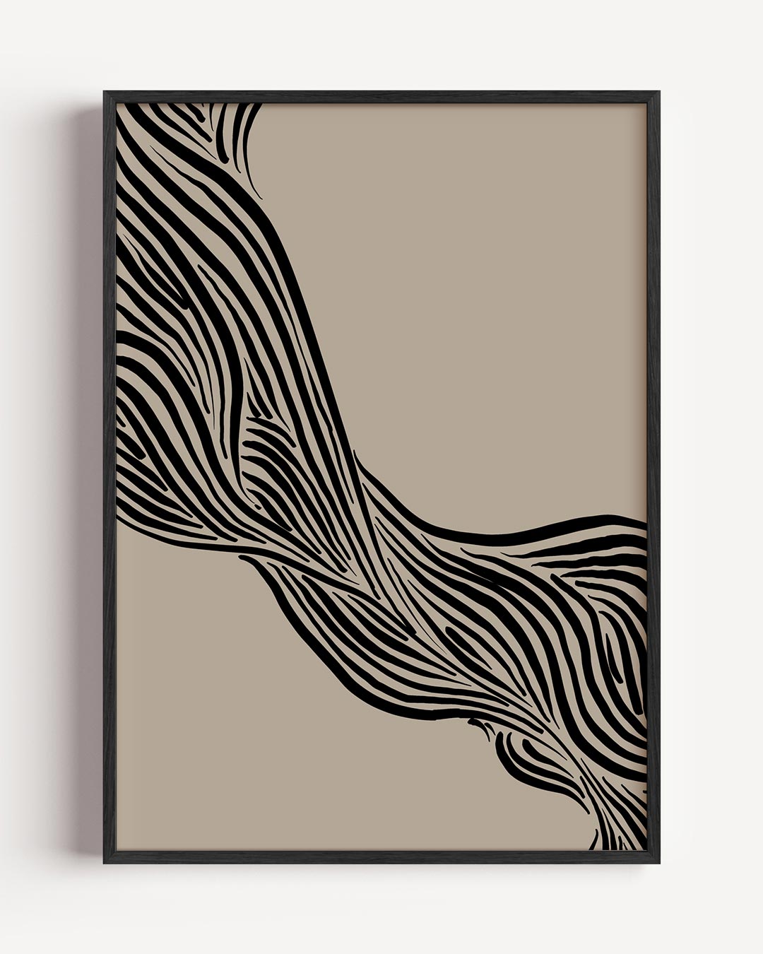 Stijlvolle Natuurlijke Strepen Poster-WallArtistic