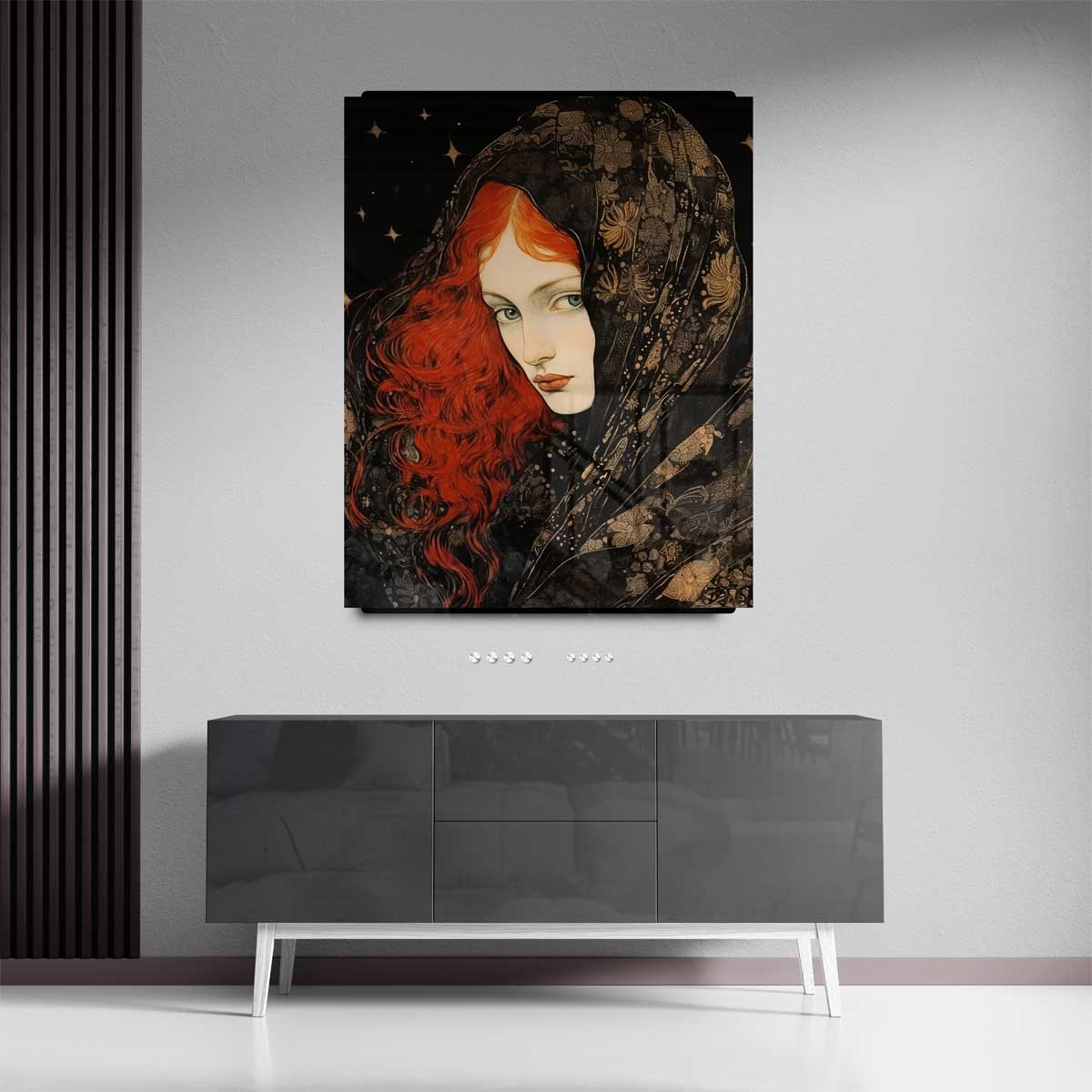 Sterrennacht Mysterie Kunstwerk-canvas-dibond-plexiglas-wanddecoratie-WallArtistic