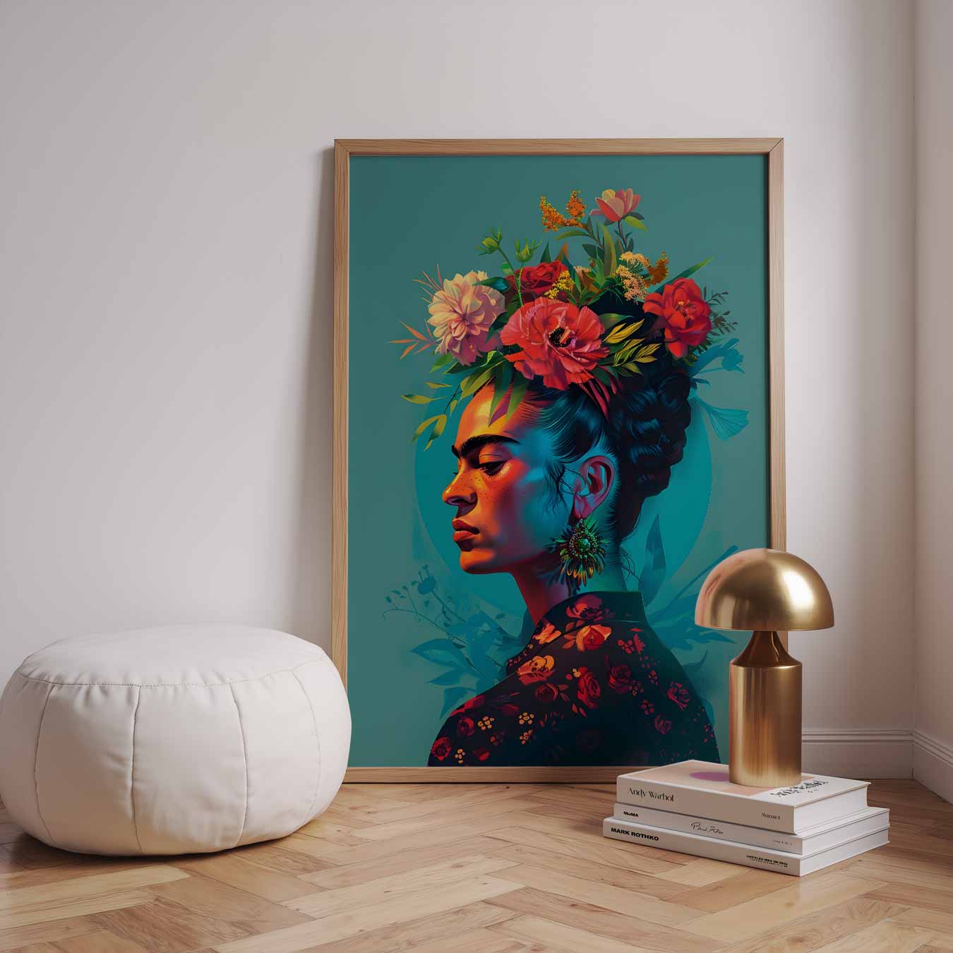 Bloemenportret Poster-WallArtistic