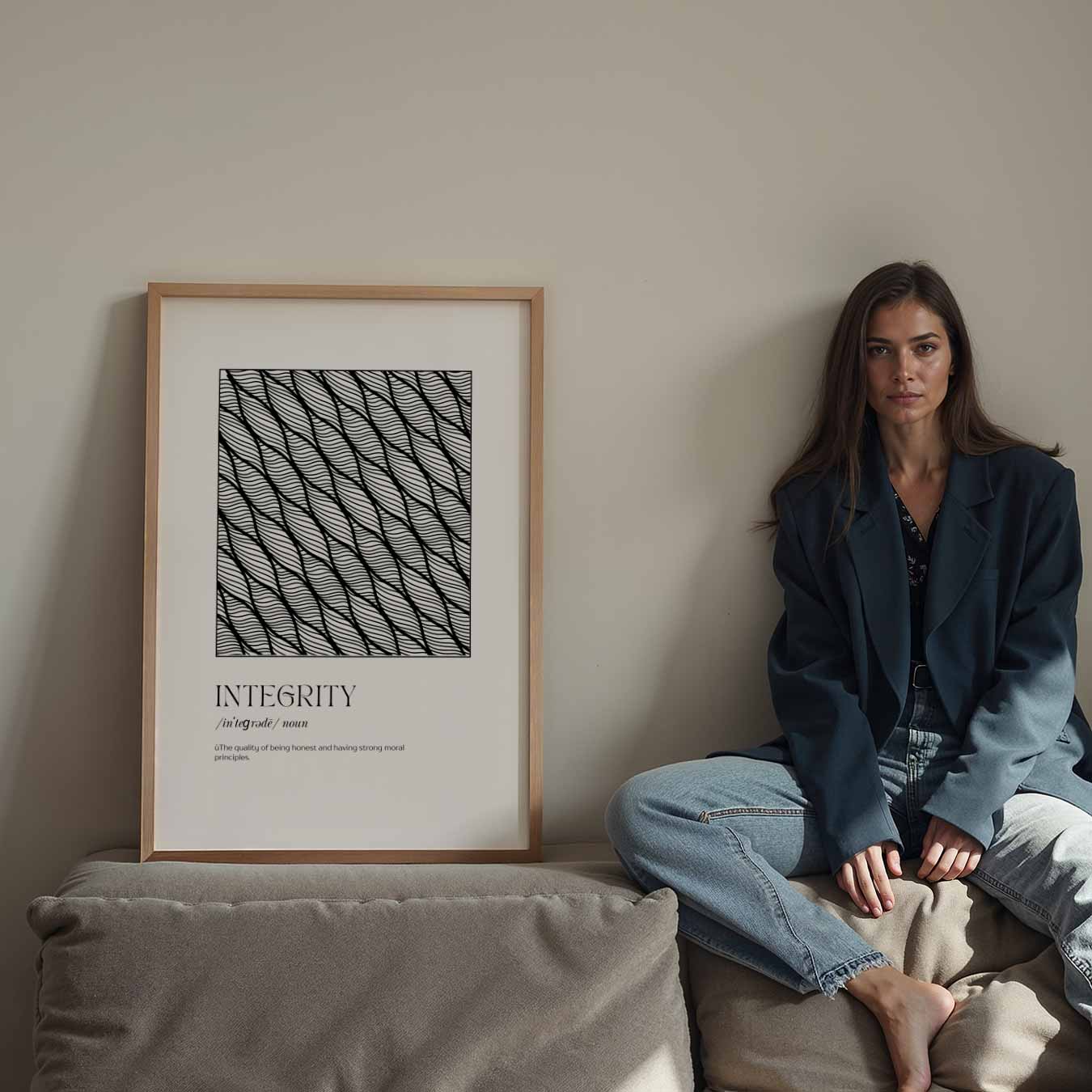 Inspirerende Integriteit Poster-WallArtistic