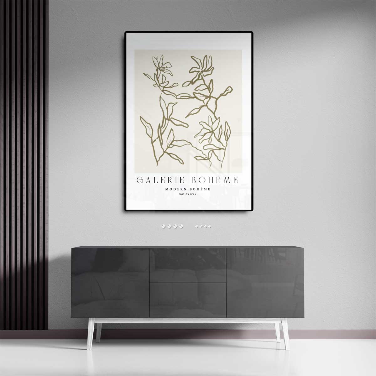 Boheemse Bloem Kunstwerk-canvas-dibond-plexiglas-wanddecoratie-WallArtistic