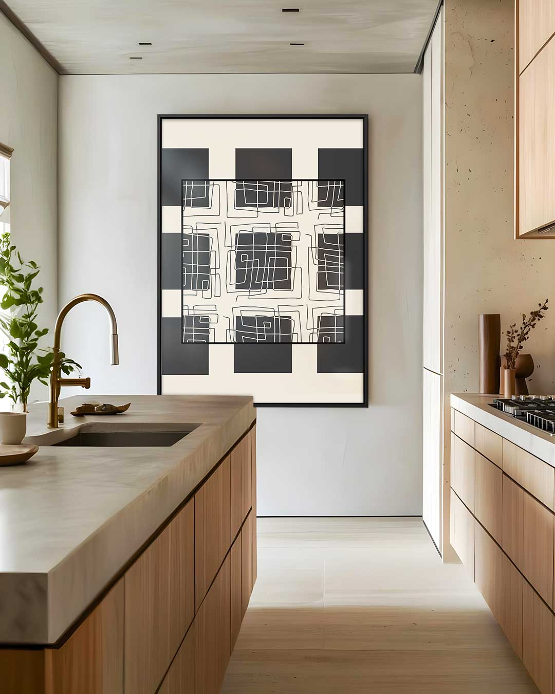 Moderne Doedelpatronen Kunstwerk-canvas-dibond-plexiglas-wanddecoratie-WallArtistic