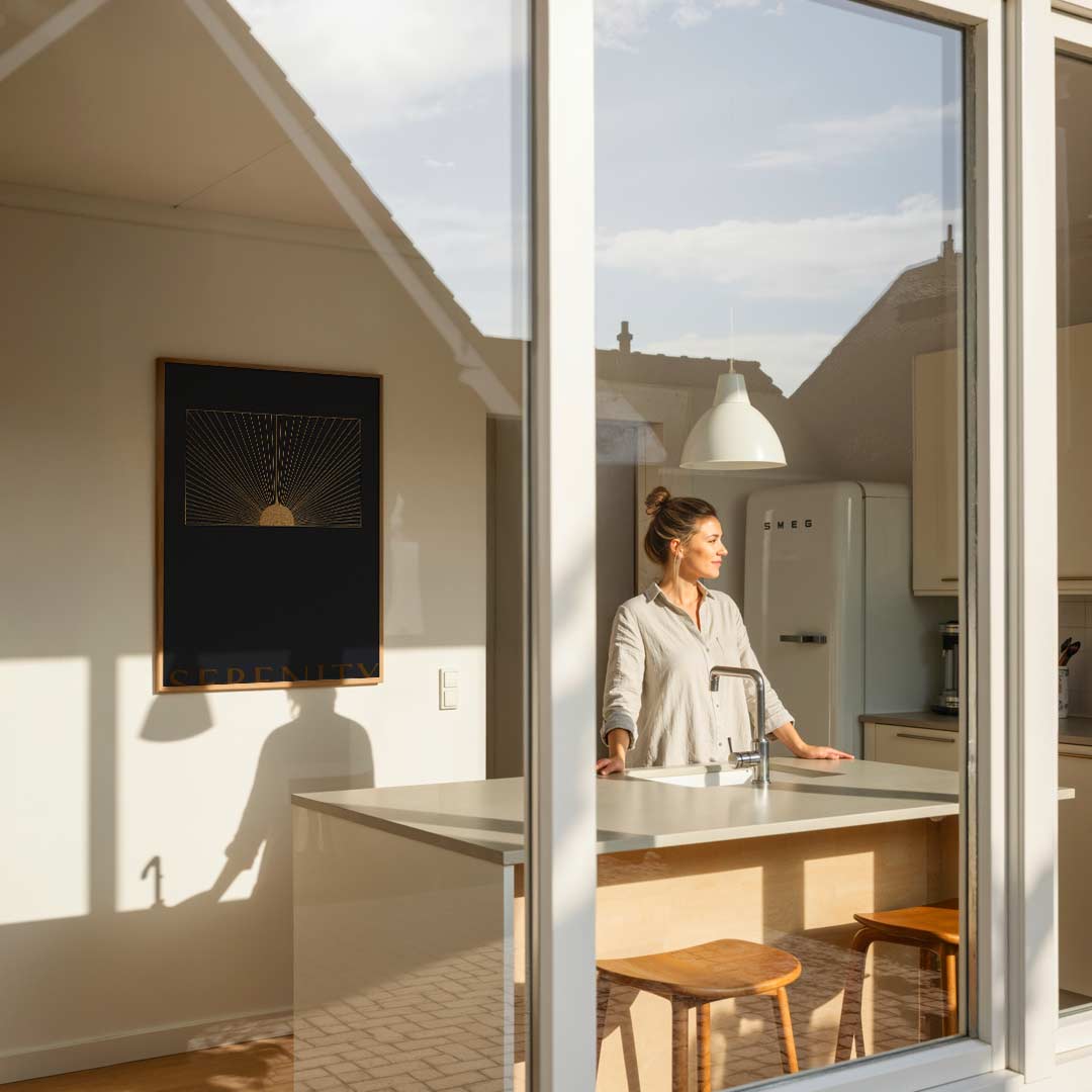 Gouden Zonsopgang Poster-WallArtistic