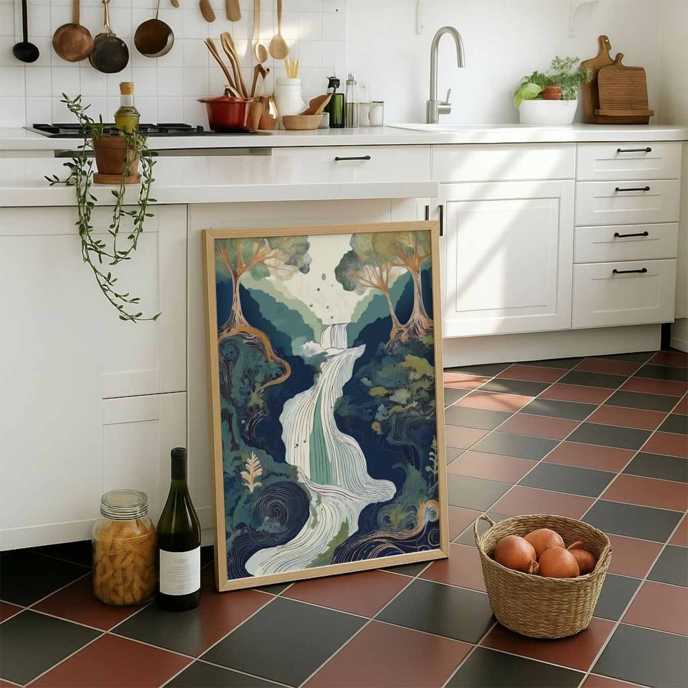 Dromerige Waterval Poster