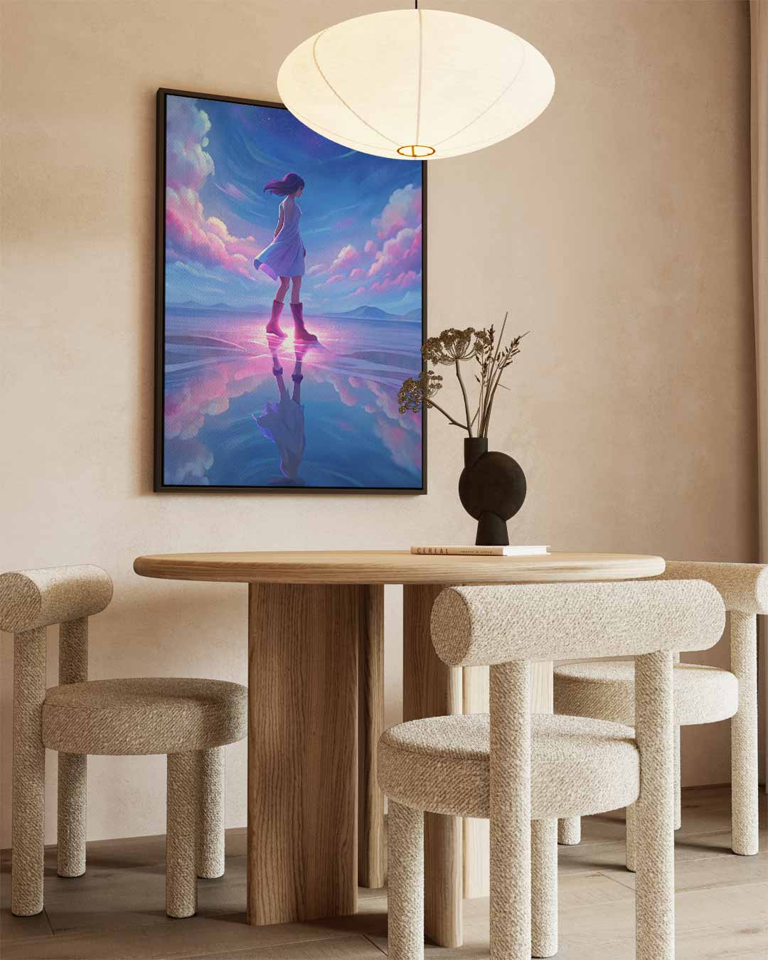 Dromerige Wandeling Onder de Sterren Kunstwerk-canvas-dibond-plexiglas-wanddecoratie-WallArtistic