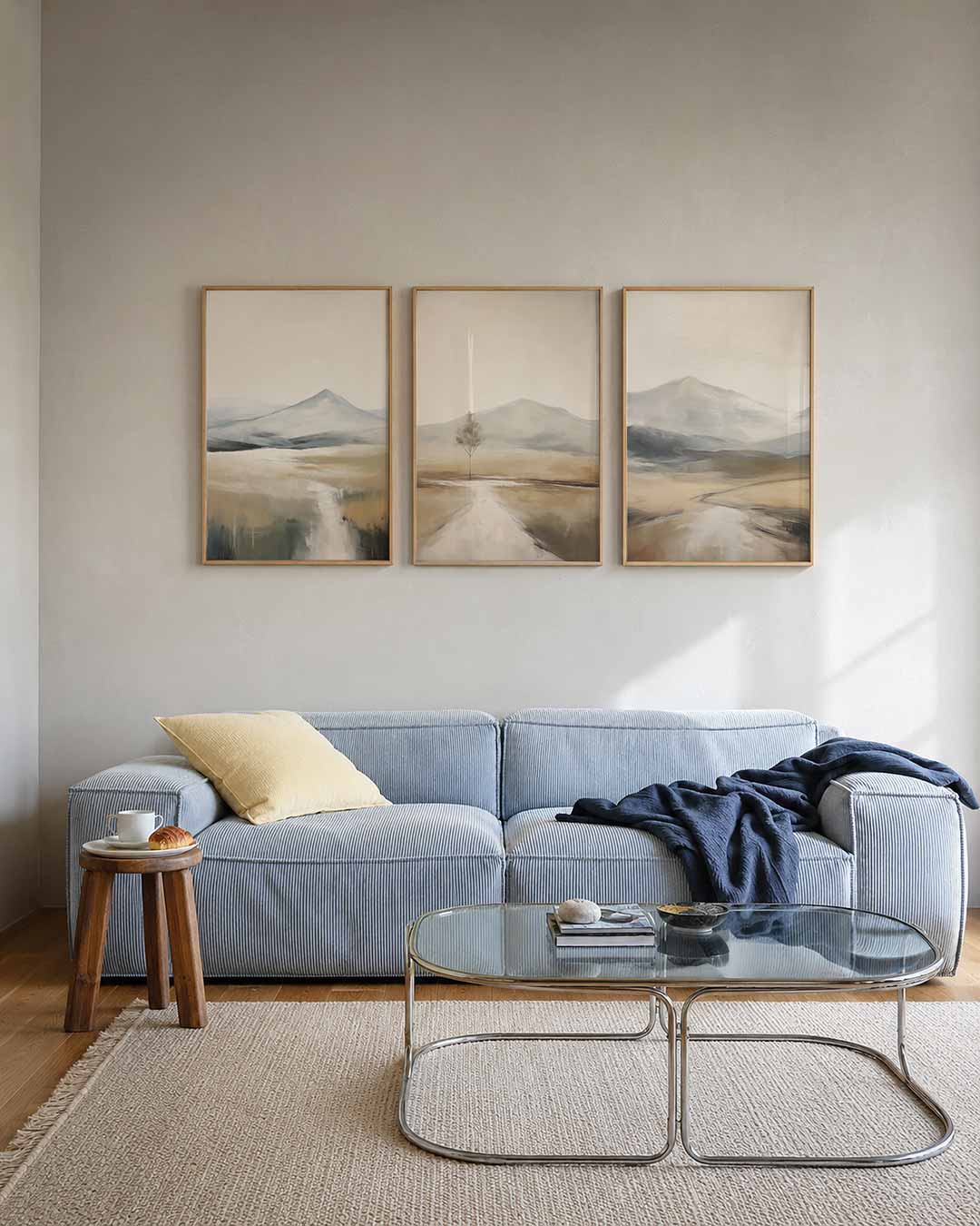 Zachte landschapstonen Posterset