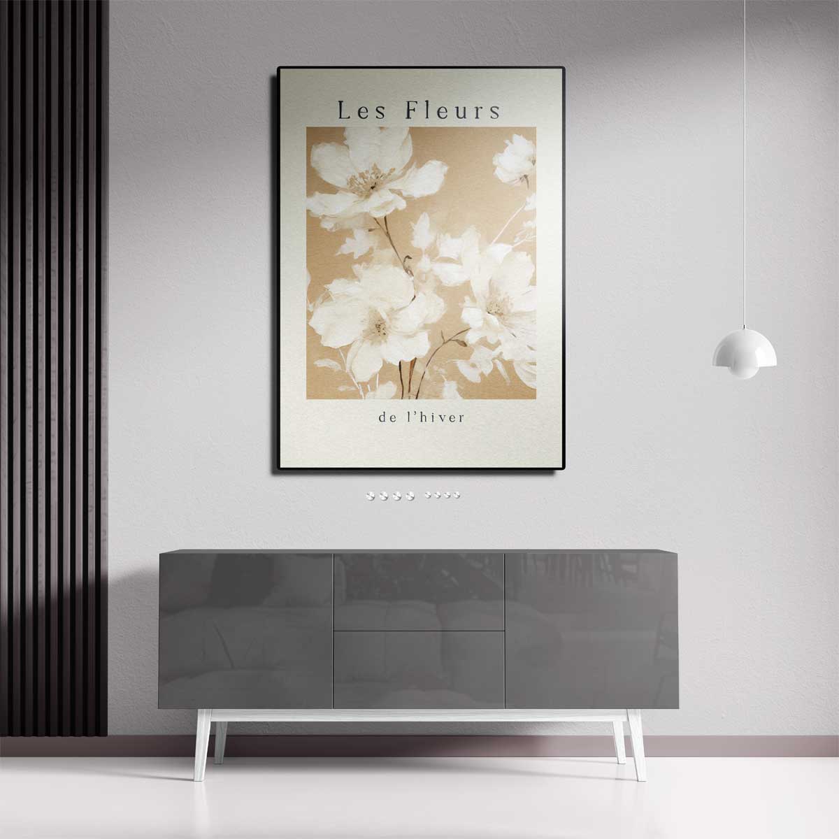 Les Fleurs de l'Hiver Kunstwerk-canvas-dibond-plexiglas-wanddecoratie-WallArtistic