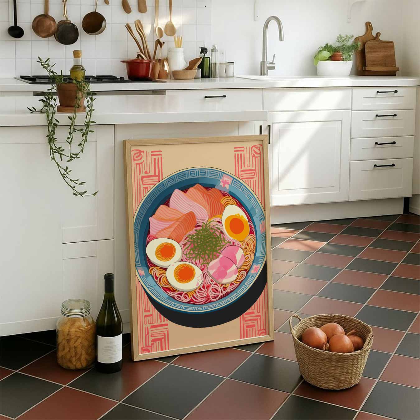 Kleurrijke Ramen Poster