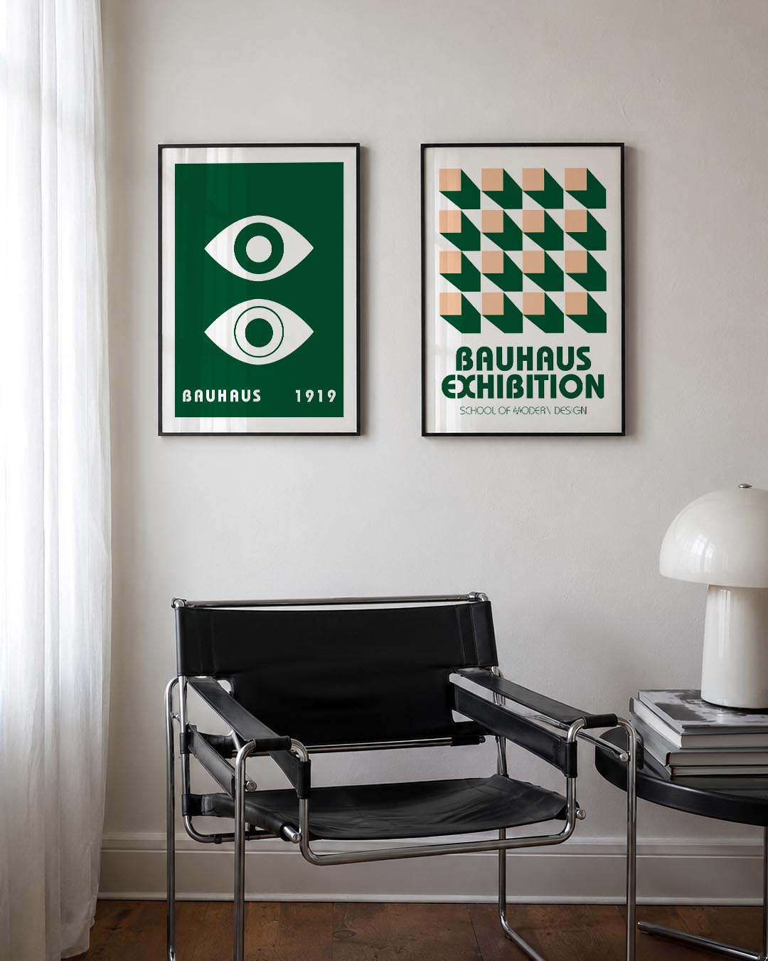 Oogvormen en lijnen Posterset