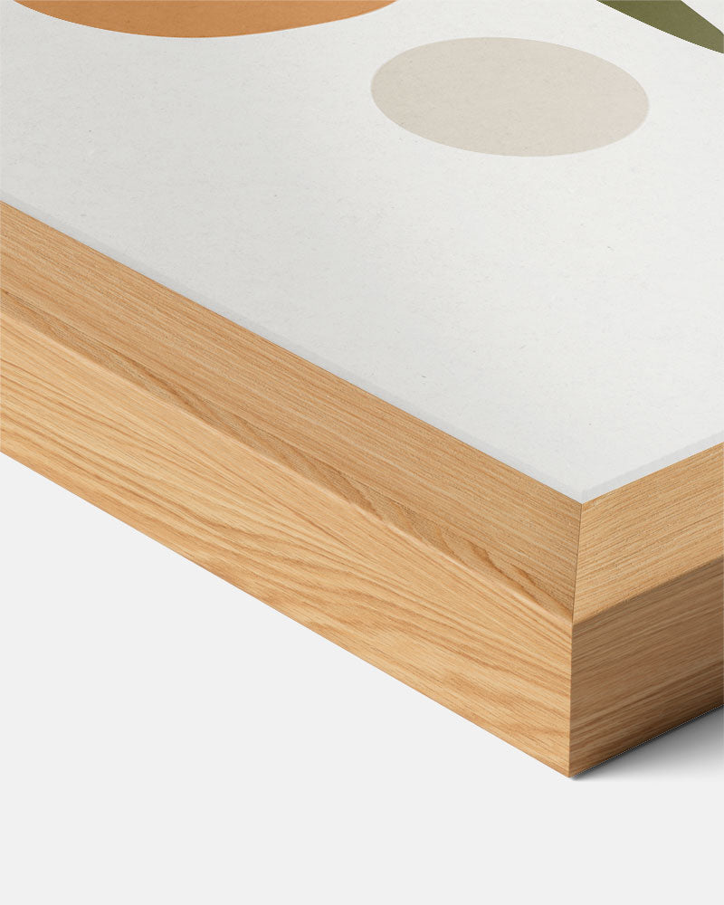 Minimalistische Oranje Citrus Poster-WallArtistic