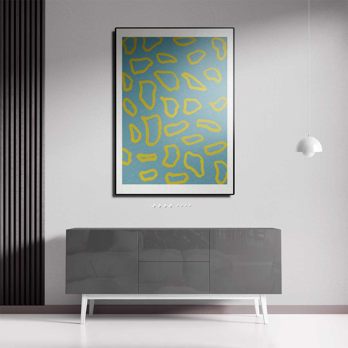 Speelse Geometrie Canvas Kunstwerk-canvas-dibond-plexiglas-wanddecoratie-WallArtistic