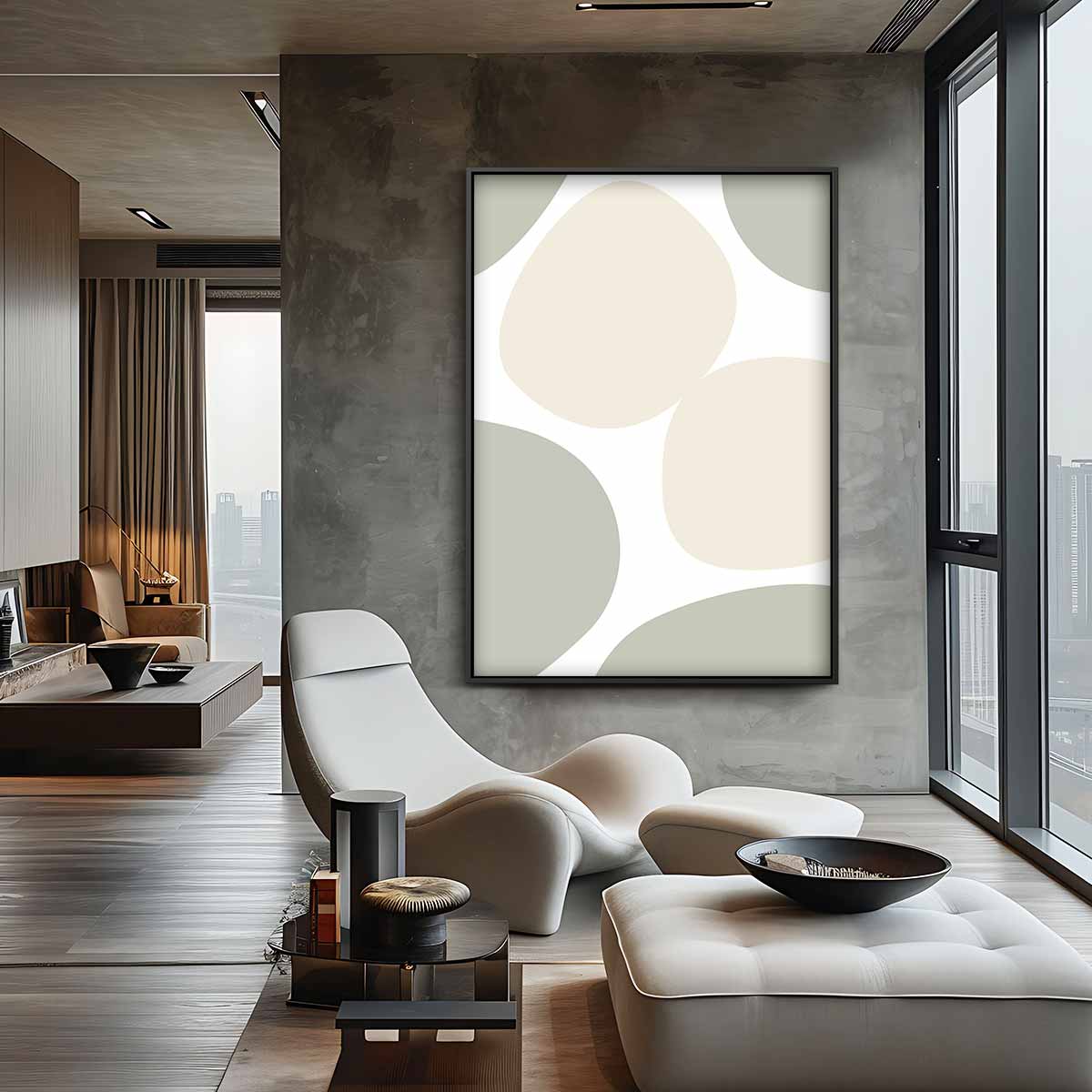 Organische Vormen Wanddecoratie Kunstwerk-canvas-dibond-plexiglas-wanddecoratie-WallArtistic