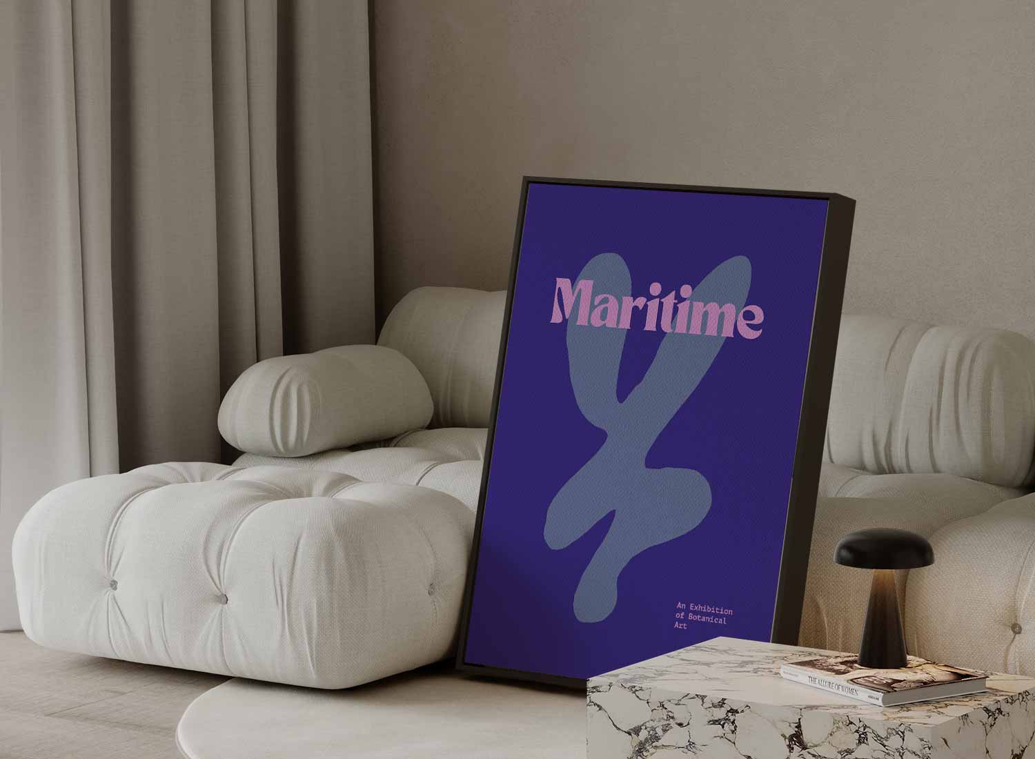 Maritime Botanische Kunst Kunstwerk-canvas-dibond-plexiglas-wanddecoratie-WallArtistic