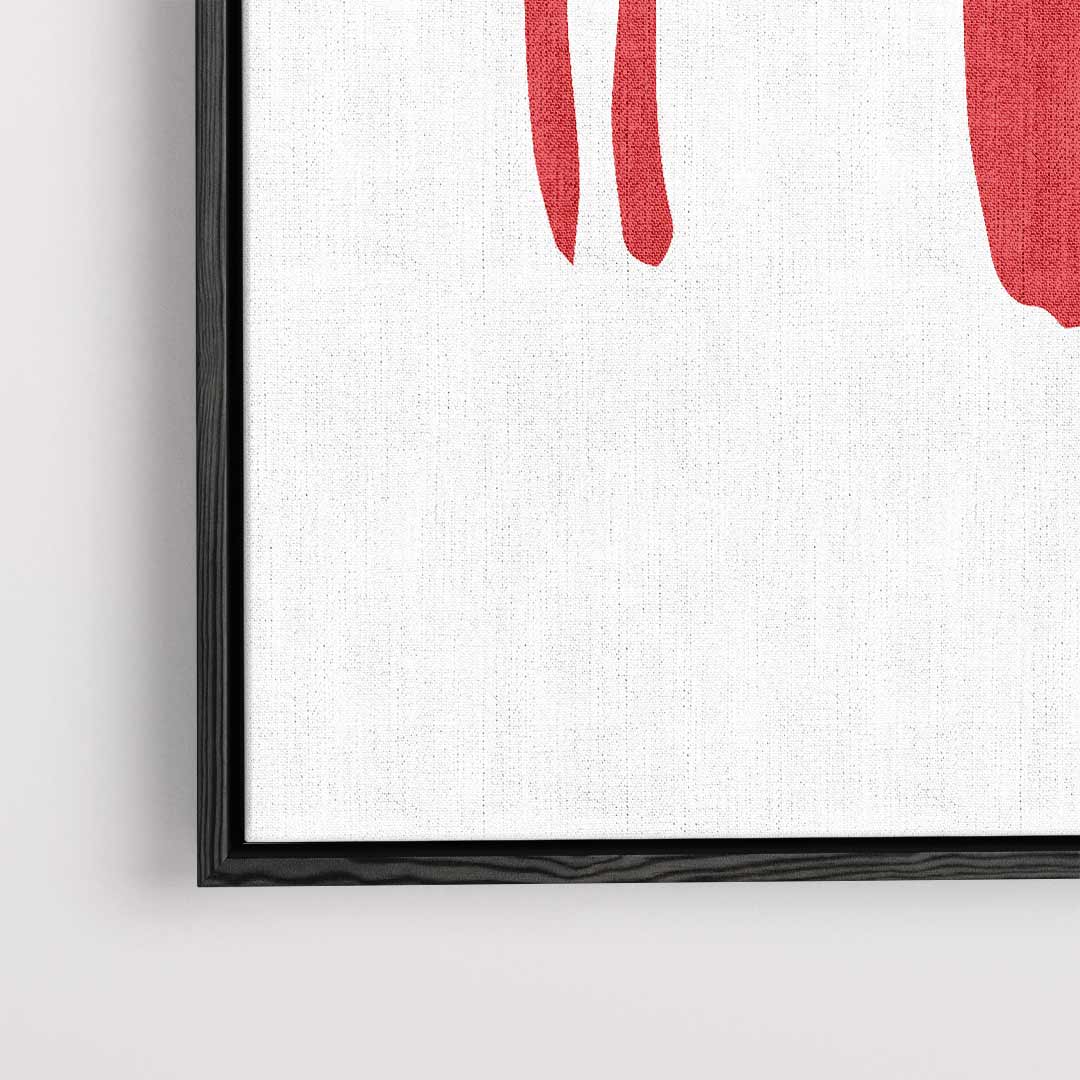 Dynamisch Rood Kunstwerk-canvas-dibond-plexiglas-wanddecoratie-WallArtistic