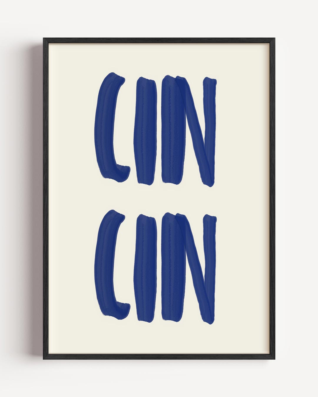 Moderne Typografie Dubbele Woorden Poster-WallArtistic