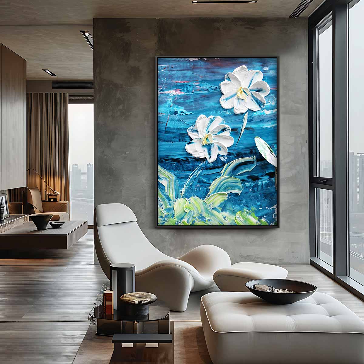 Bloeiende Dromen Schilderij Kunstwerk-canvas-dibond-plexiglas-wanddecoratie-WallArtistic