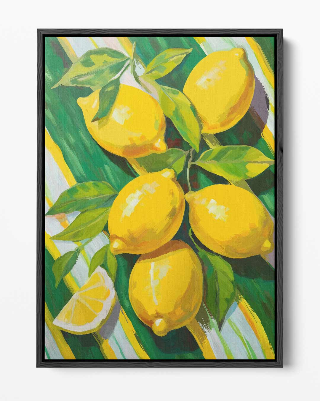 Zonnige Citroenen Kunstwerk-canvas-dibond-plexiglas-wanddecoratie-WallArtistic