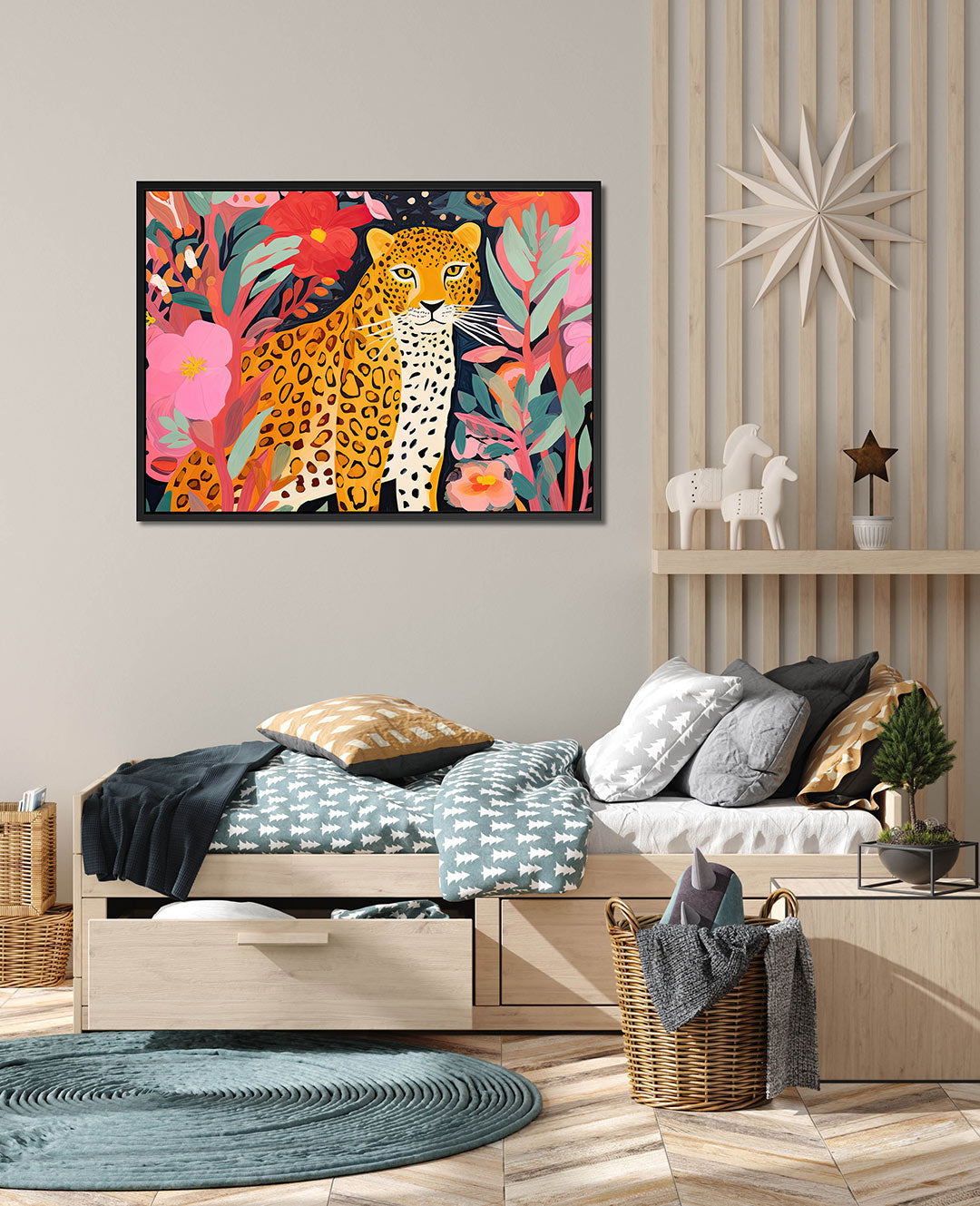 Kleurrijke dierenwereld Kunstwerk