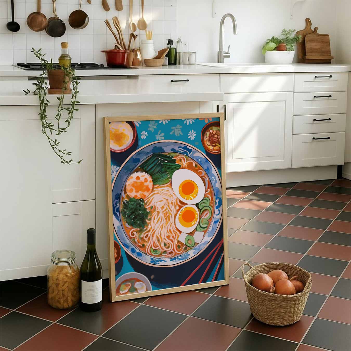 Kleurrijke Ramen Poster