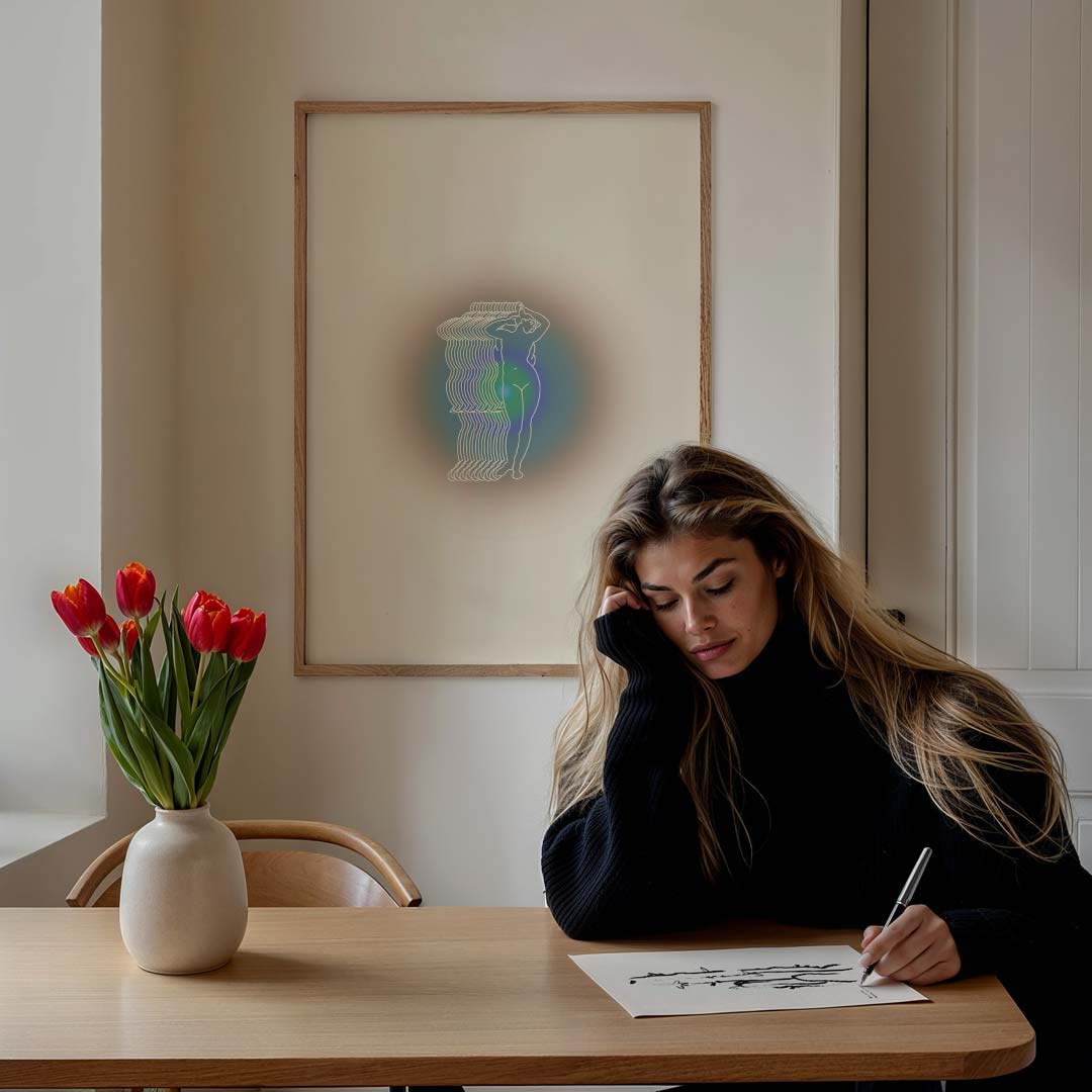 Mystieke Vrouwelijke Energie Poster-WallArtistic