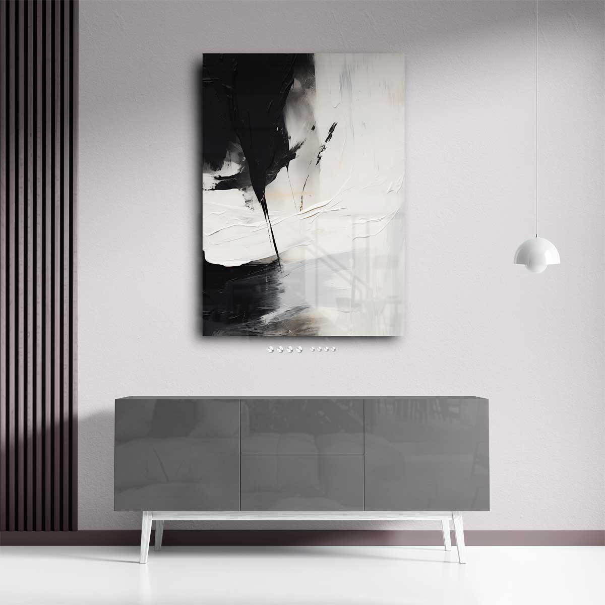 Contrasten in Abstractie Kunstwerk-canvas-dibond-plexiglas-wanddecoratie-WallArtistic