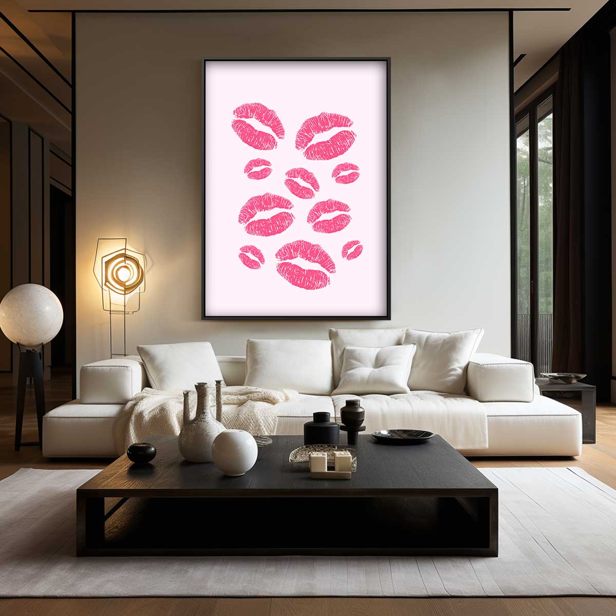 Lippenrood Kunstwerk Kunstwerk-canvas-dibond-plexiglas-wanddecoratie-WallArtistic