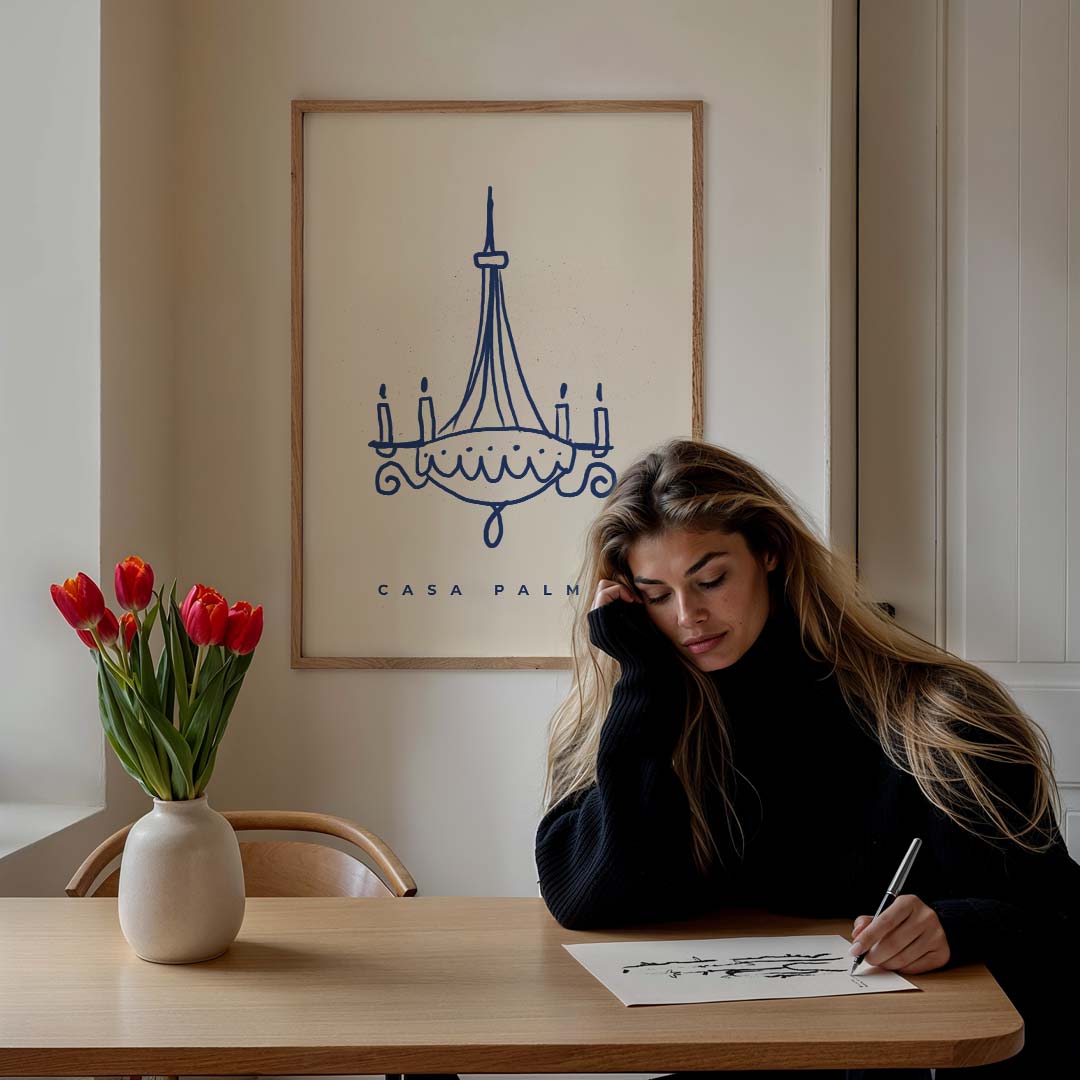 Casa Palma Kroonluchter Poster-WallArtistic