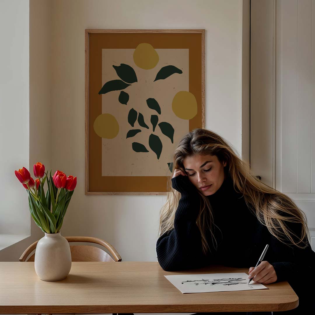 Abstracte Natuurvormen Poster-WallArtistic