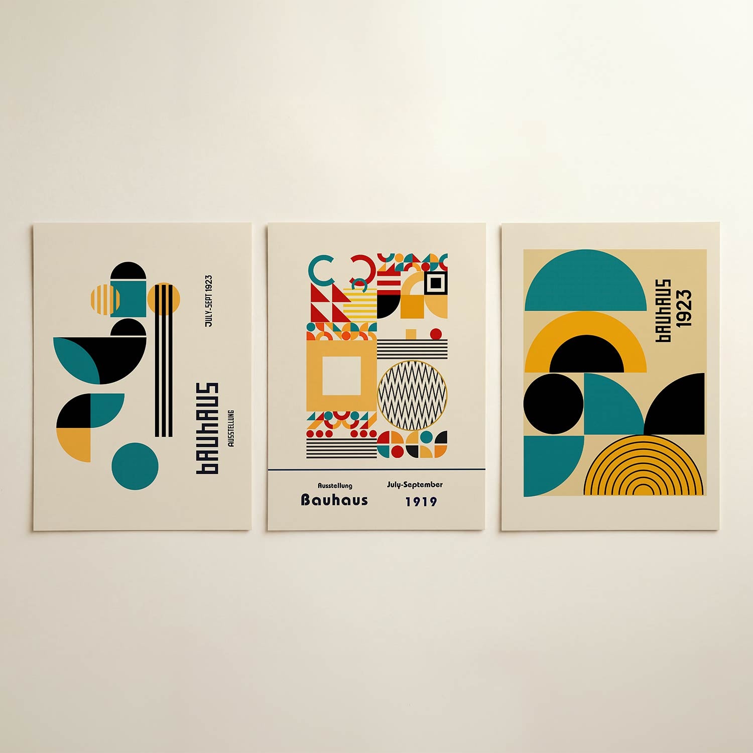 Vormen en vlakken Posterset